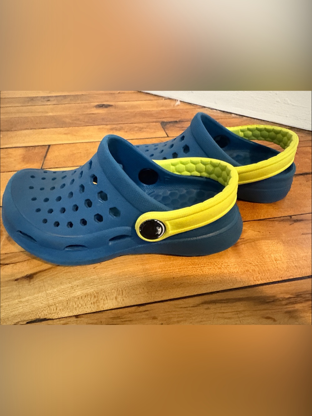 Joybees Kids Blue Foam Clogs Size C 8/9